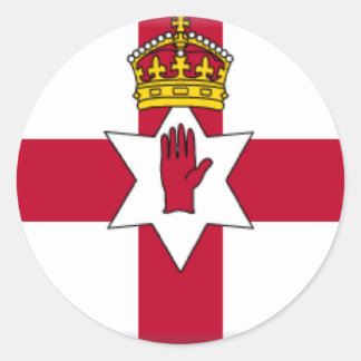 Adesivo Redondo Ulster Flag