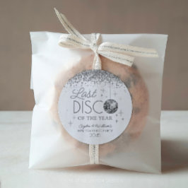 Adesivo Redondo Última Discussão do Ano Novo