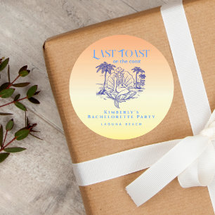 Adesivo Redondo Última Vaqueira Sereia do Pôr do Sol Festa de Bach