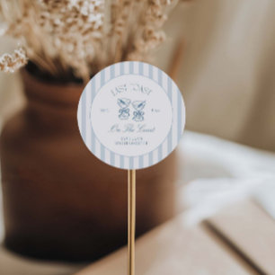 Adesivo Redondo Último Brinde Na Bachelorette Costeira