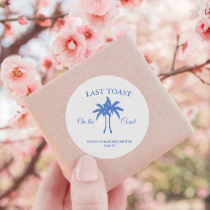 Adesivo Redondo Último brinde na festa de fim de semana de despedi