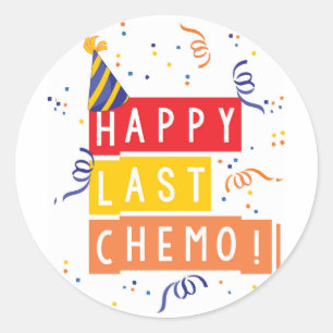 Adesivo Redondo Último Chemo feliz!