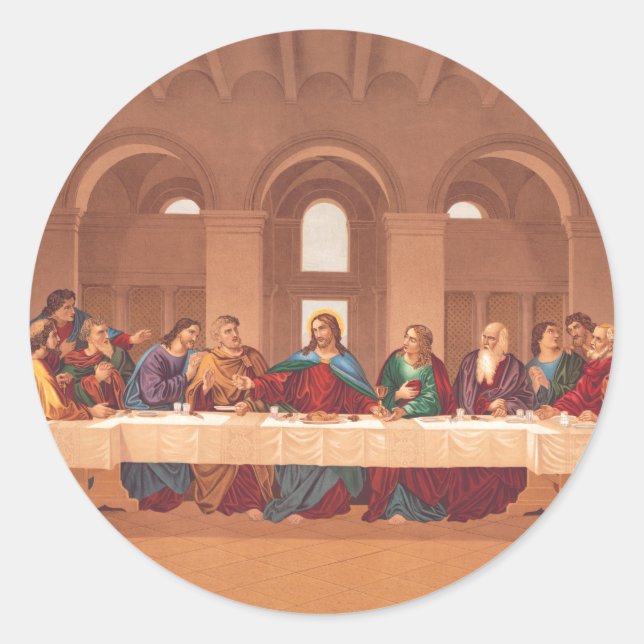 Adesivo Redondo Último Suor de Jesus Cristo (Frente)