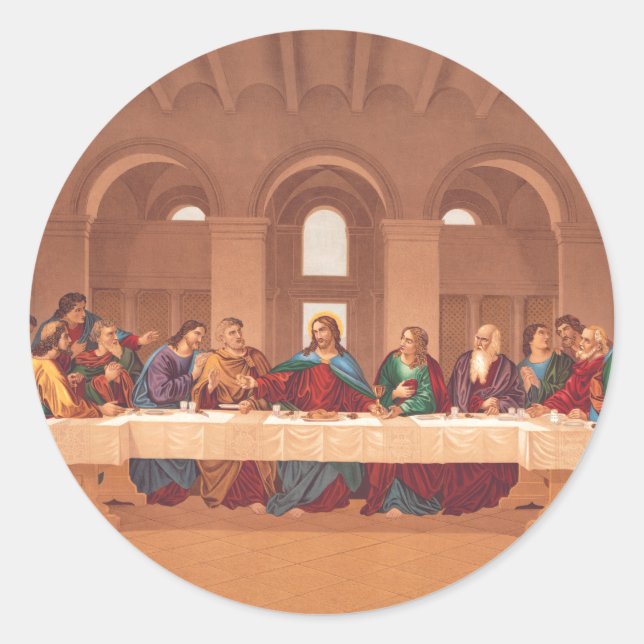 Adesivo Redondo Último Suor de Jesus Cristo (Frente)