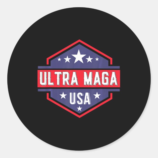Adesivo Redondo Ultra MAGA 47 (Frente)