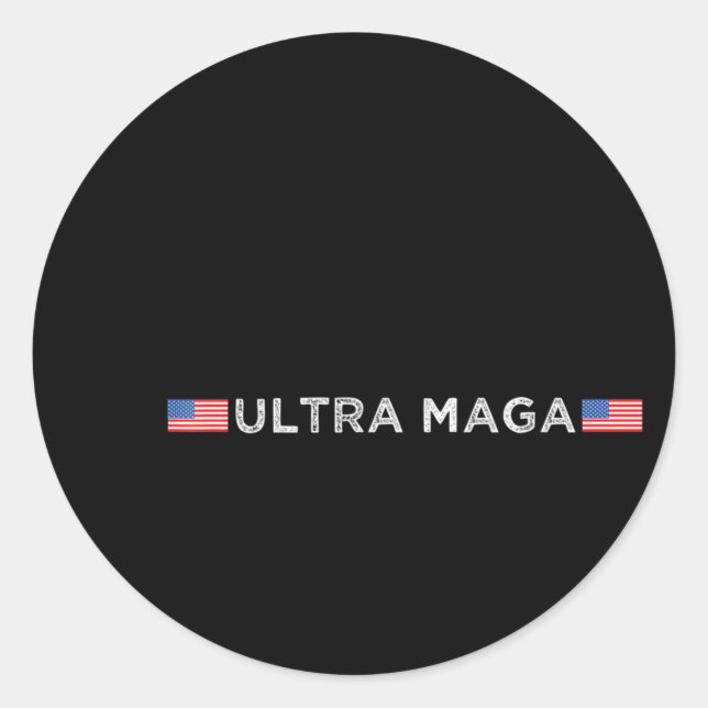 Adesivo Redondo Ultra Maga Proud Ultra-Maga 79 (Frente)