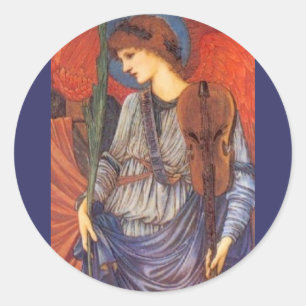 Adesivo Redondo Um Anjo Musical