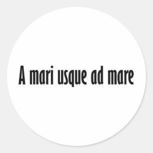 Adesivo Redondo um anúncio usco mari