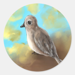 Adesivo Redondo Um Autocolante de Sonhos