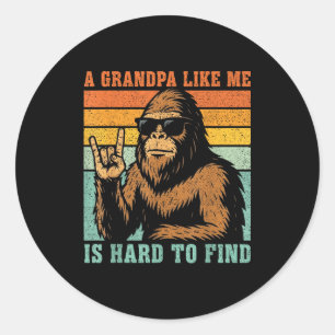 Adesivo Redondo Um avô como ele é difícil de encontrar pai bigfoot