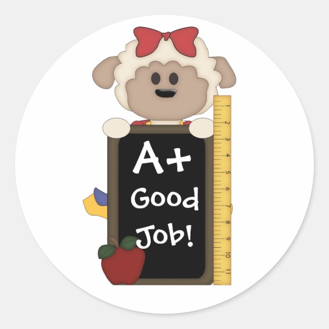 Adesivo Redondo Um Bom Trabalho! (Frente)