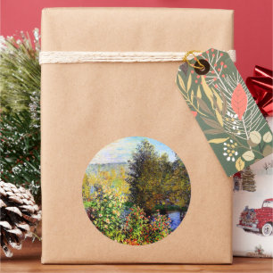 Adesivo Redondo Um canto do jardim em Montgeron