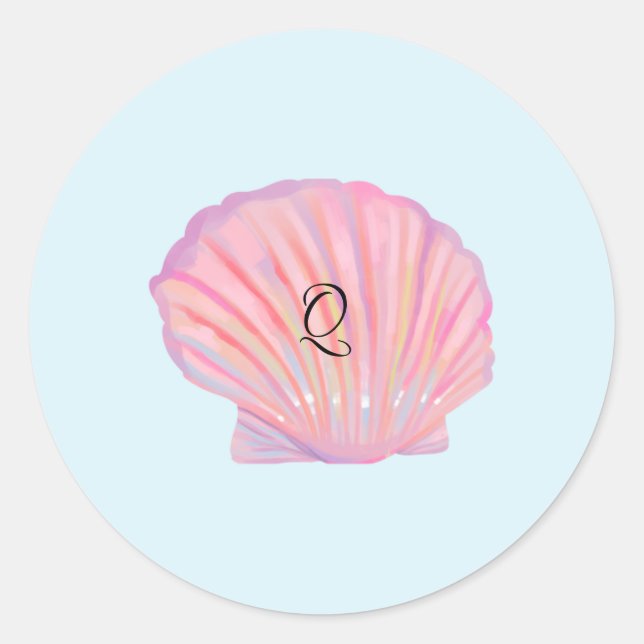 Adesivo Redondo Um Casamento de Praia Dreamy (Frente)