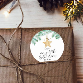 Adesivo Redondo Um Chá de Noiva Alegre