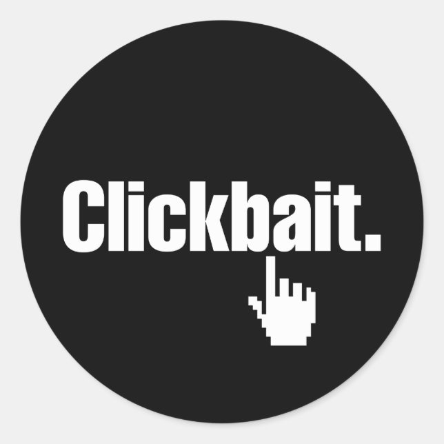 Adesivo Redondo Um clique. (Frente)