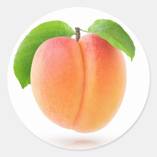 Adesivo Redondo Um damasco (Frente)