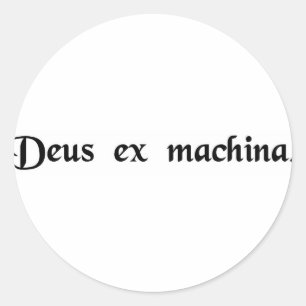 Adesivo Redondo Um deus de uma máquina.