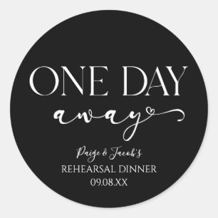 Adesivo Redondo Um Dia De Fora, Janto Mínimo De Ensaio De Casament