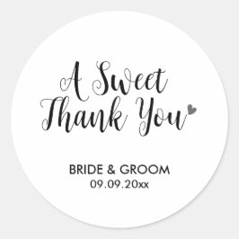 Adesivo Redondo Um doce favor de agradecimento, mimo, presente