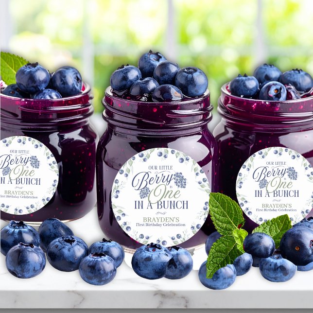 Adesivo Redondo Um Em Um Monte Primeiro Aniversário (Criador carregado)