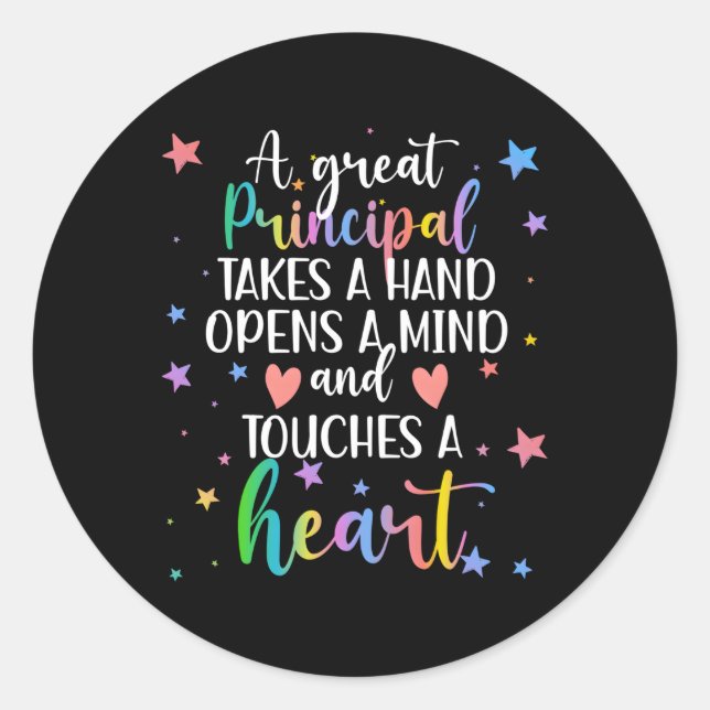 Adesivo Redondo Um Excelente Diretor Escolar Principais Principais (Frente)