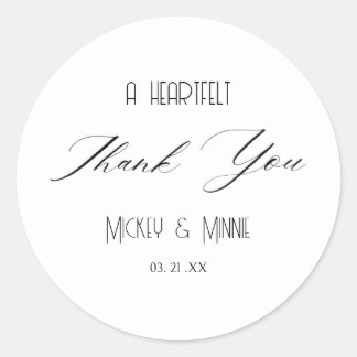 Adesivo Redondo Um Favor de Agradecimento Sincero