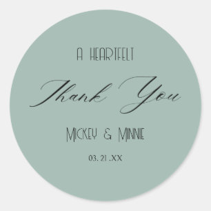 Adesivo Redondo Um Favor de Agradecimento Sincero