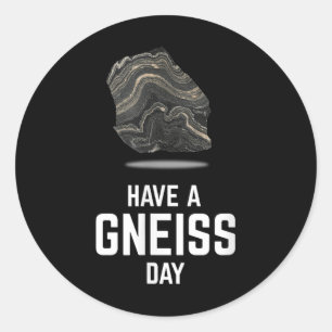 Adesivo Redondo Um Geólogo Geólogo Terra Granito Teto Gneiss Day