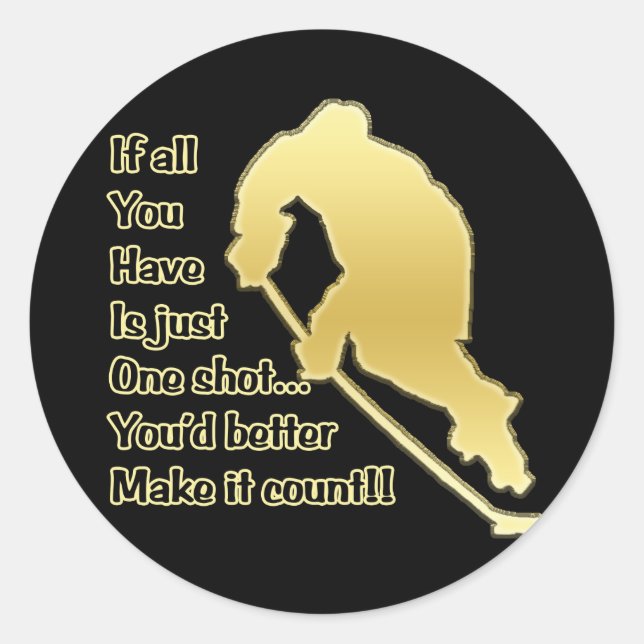 Adesivo Redondo Um hot Sticker (Frente)