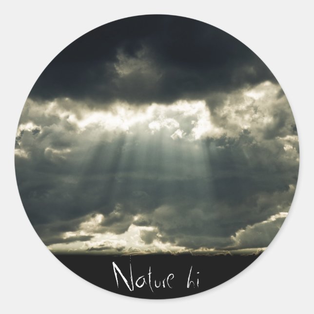 Adesivo Redondo um momento criado (Frente)