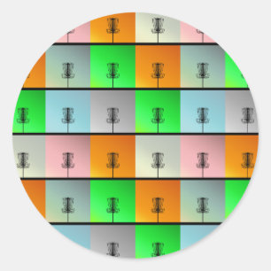 Adesivo Redondo Um monte de cestas