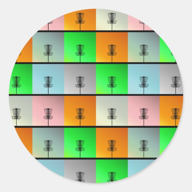 Adesivo Redondo Um monte de cestas (Frente)