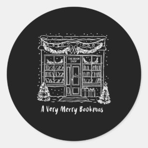 Adesivo Redondo Um Natal Muito Alegre Bookmas Aconchegante Loja de