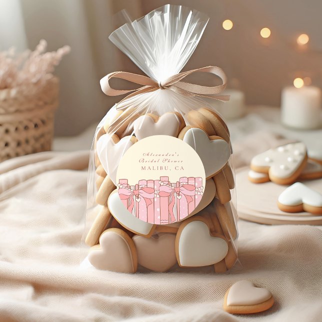 Adesivo Redondo Um novo capítulo inicia o chá de panela do arco co (Criador carregado)