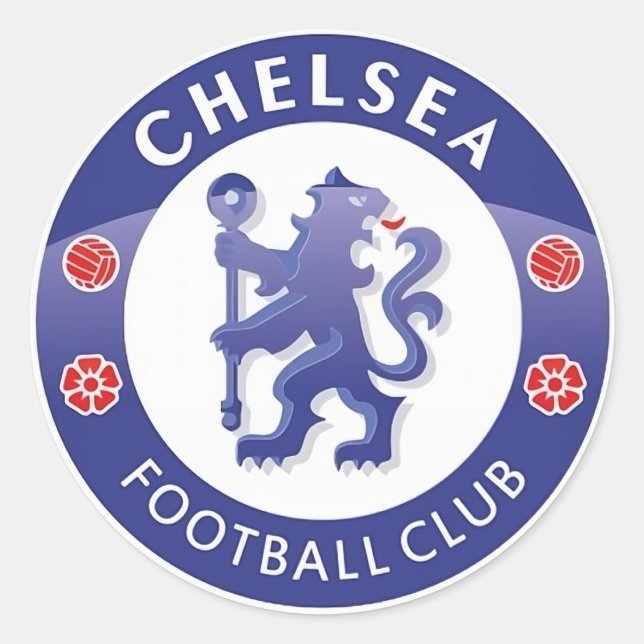 Adesivo Redondo Um novo Design de Chelsea (Frente)