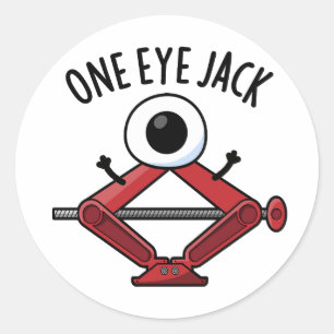Adesivo Redondo Um Olho Jack Funny Carro Jack Pun