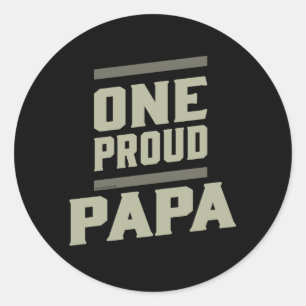 Adesivo Redondo Um Papai Orgulhoso