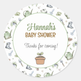 Adesivo Redondo Um pequeno broto no caminho