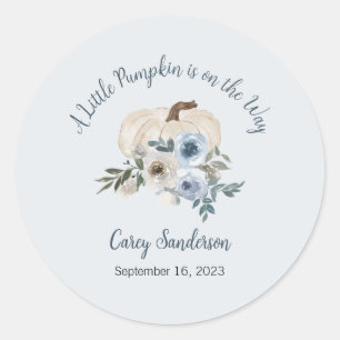 Adesivo Redondo Um Pequeno Pumpkin está no caminho Rótulos, Pinhei