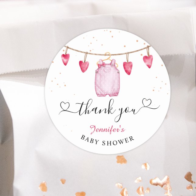 Adesivo Redondo Um Pequeno Querido | CHÁ DE FRALDAS DIA DE OS NAMO (Criador carregado)