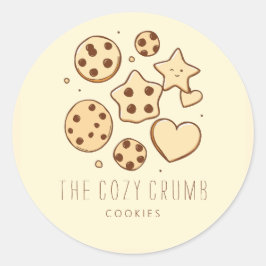 Adesivo Redondo Um Pequeno Tratado da Nossa Cozinha (Creme)