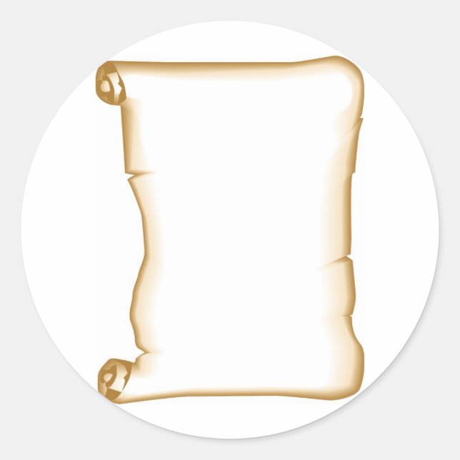 Adesivo Redondo Um Pergaminho (Frente)