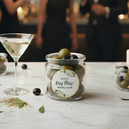 Adesivo Redondo Um Pouco de Diversão Martini Soirée