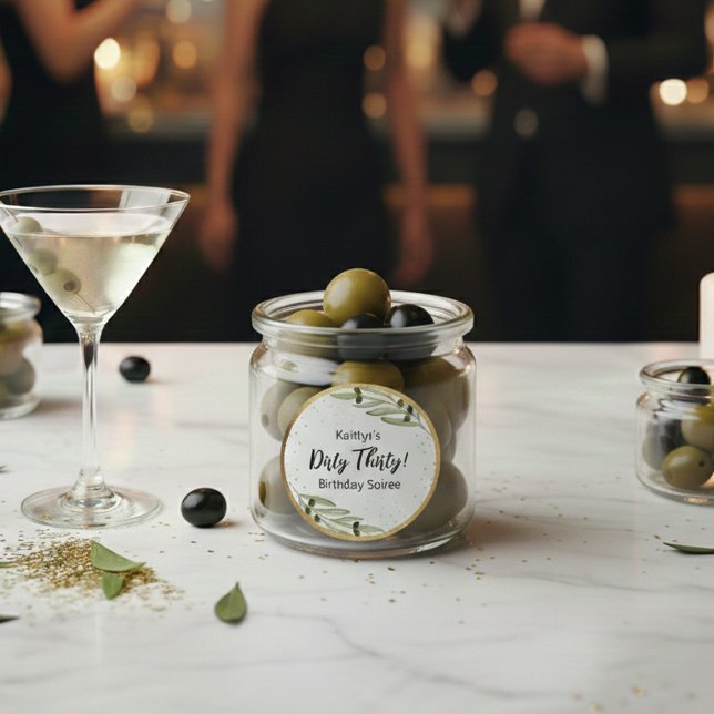 Adesivo Redondo Um Pouco de Diversão Martini Soirée (Criador carregado)