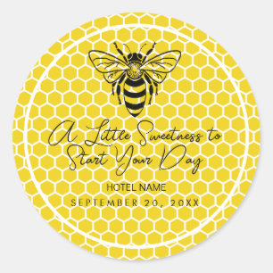 Adesivo Redondo Um pouco de doce para começar seu dia   Café da ma