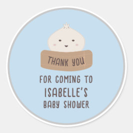 Adesivo Redondo Um pouco de lixo está a caminho, obrigado