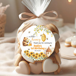 Adesivo Redondo Um Pouco De Mel A Qualquer Ano De Aniversário