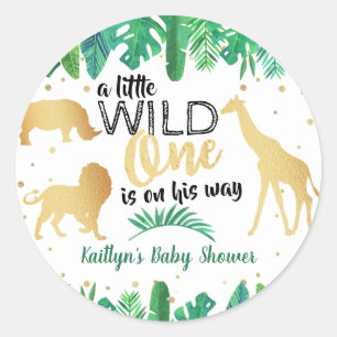 Adesivo Redondo Um Pouco Selvagem Está A Caminho Do Chá de frald