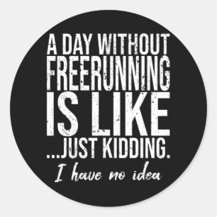 Adesivo Redondo Um presente divertido