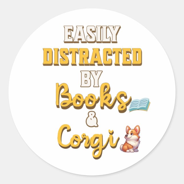 Adesivo Redondo Um presente fabuloso para aqueles que amam livros  (Frente)